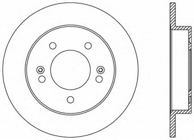 OPEN PARTS bda256910 -  Тормозной диск